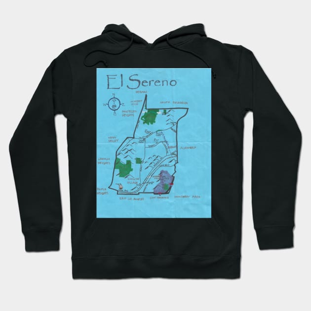 El Sereno Hoodie by PendersleighAndSonsCartography